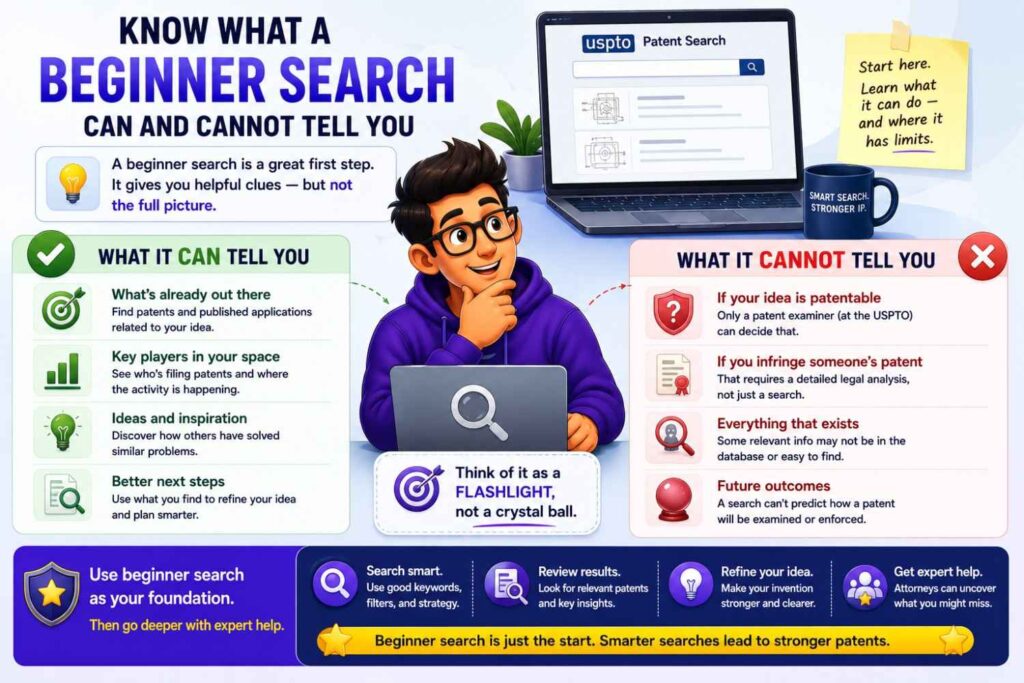 A beginner USPTO search can tell you a lot.