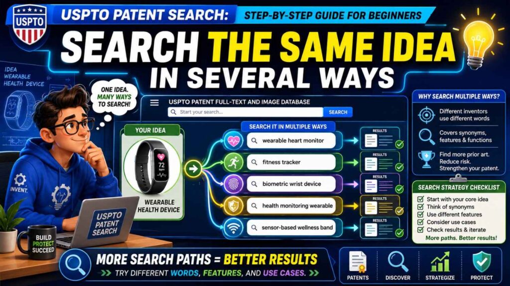 Now that you have a few first results, search again using different words.