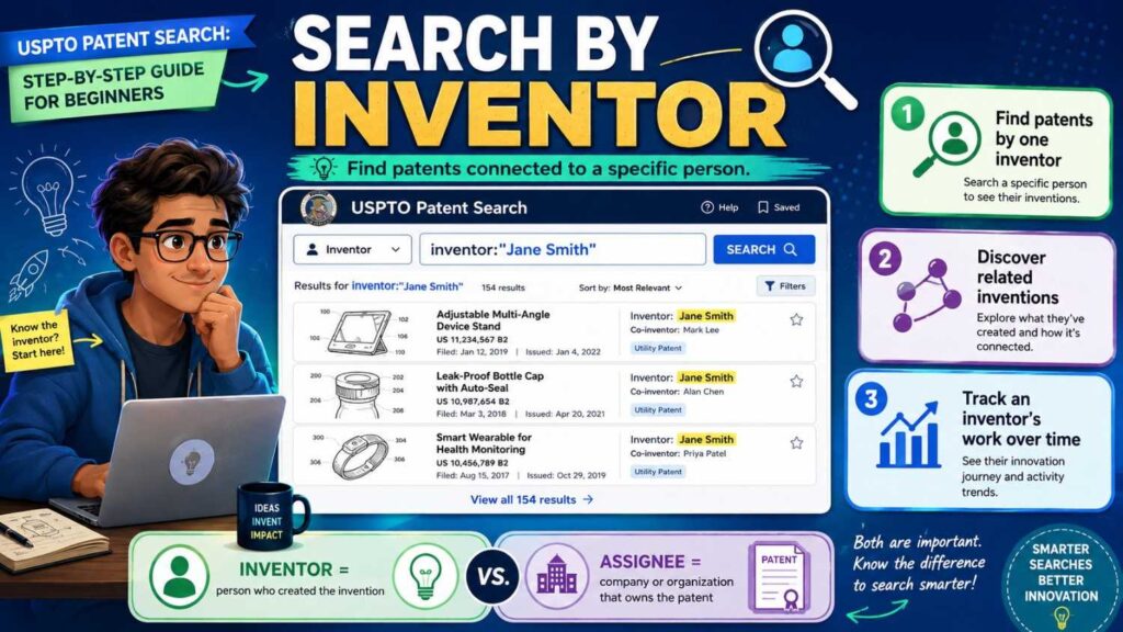 Inventor names can be powerful search clues.
