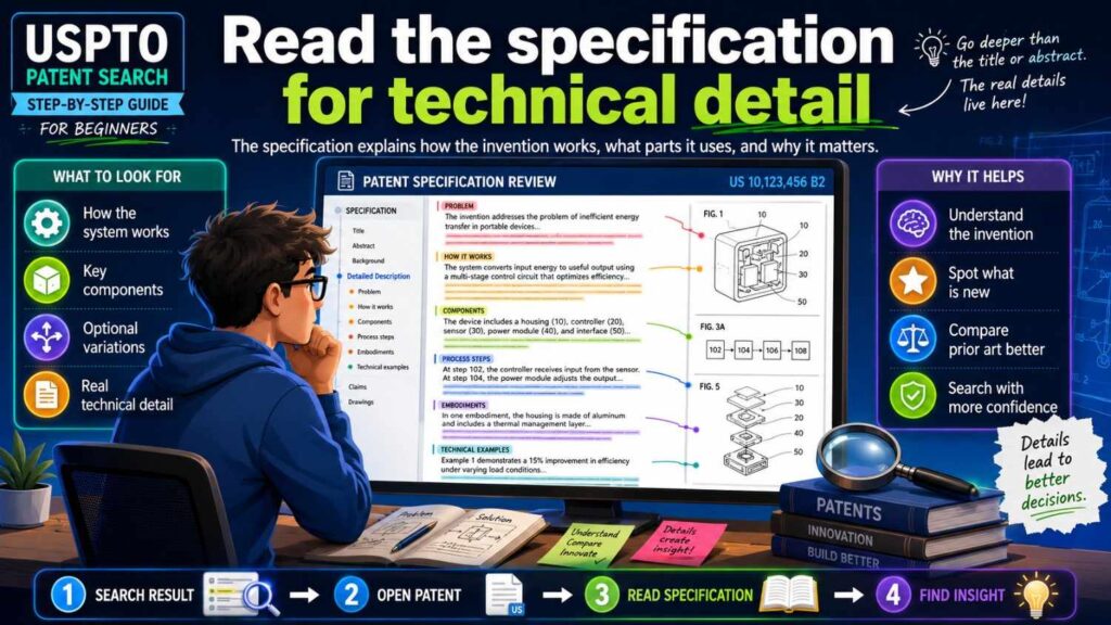 The specification is the detailed written description.