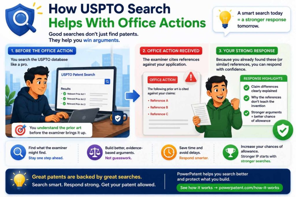 After you file a patent application, the USPTO examiner may send an office action.