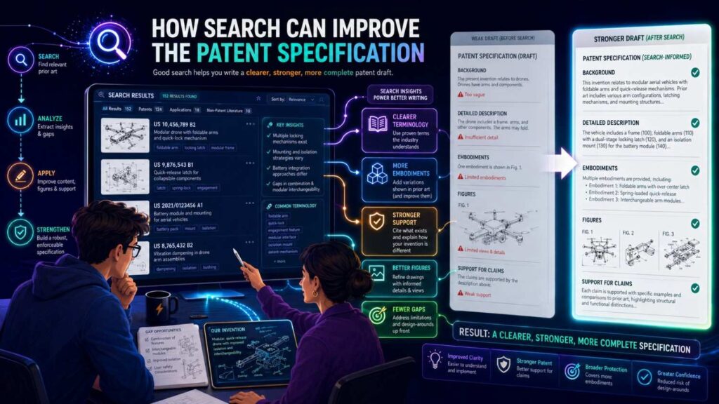 The patent specification is the detailed description of the invention.