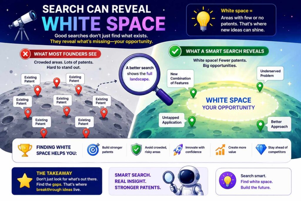 It can show where your invention has room. It can also show where to build next.
