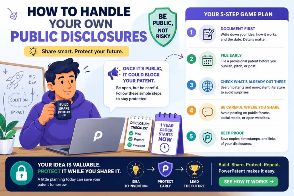 Your own public materials can matter too.