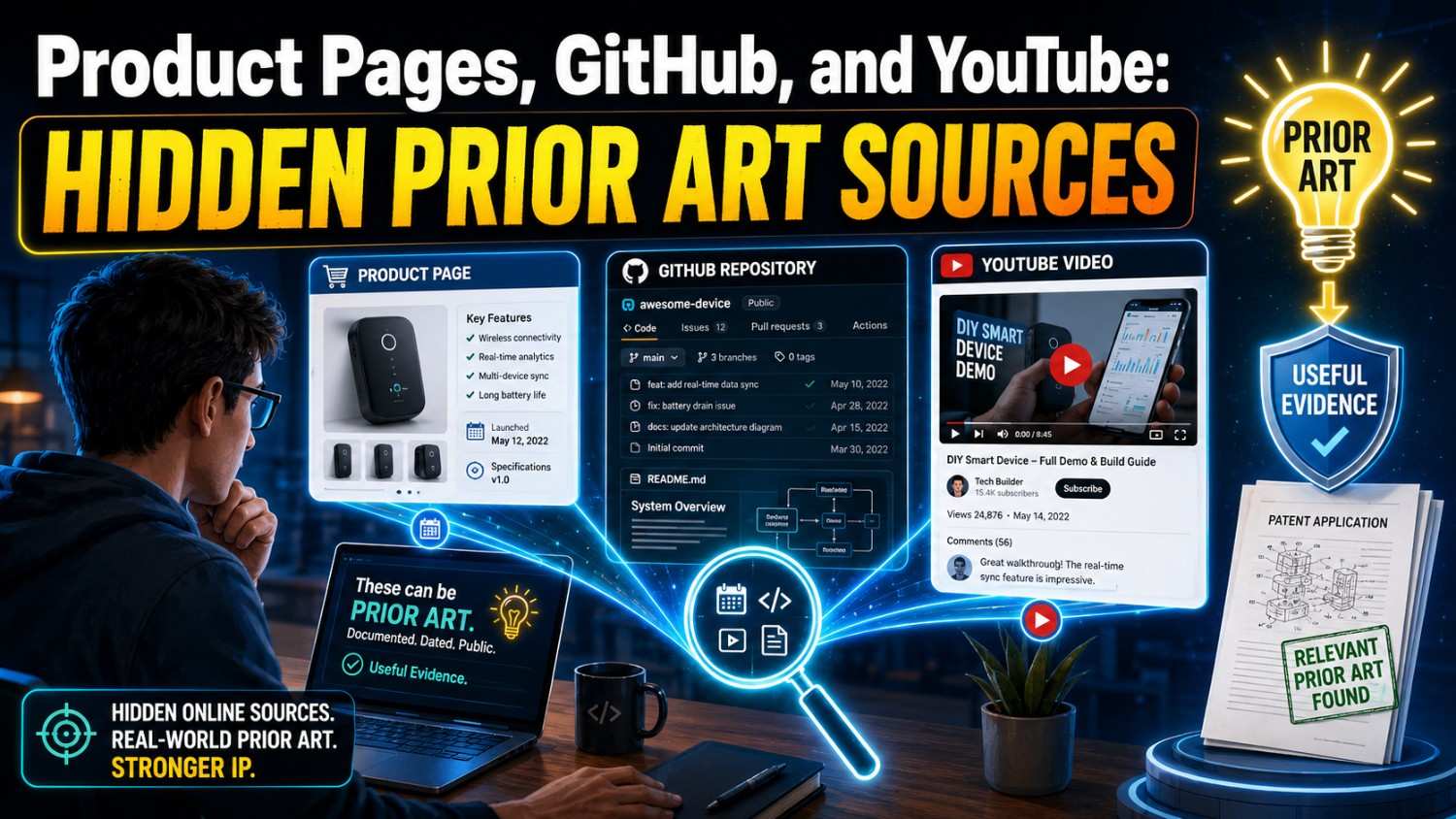 Product Pages, GitHub, and YouTube: Hidden Prior Art Sources