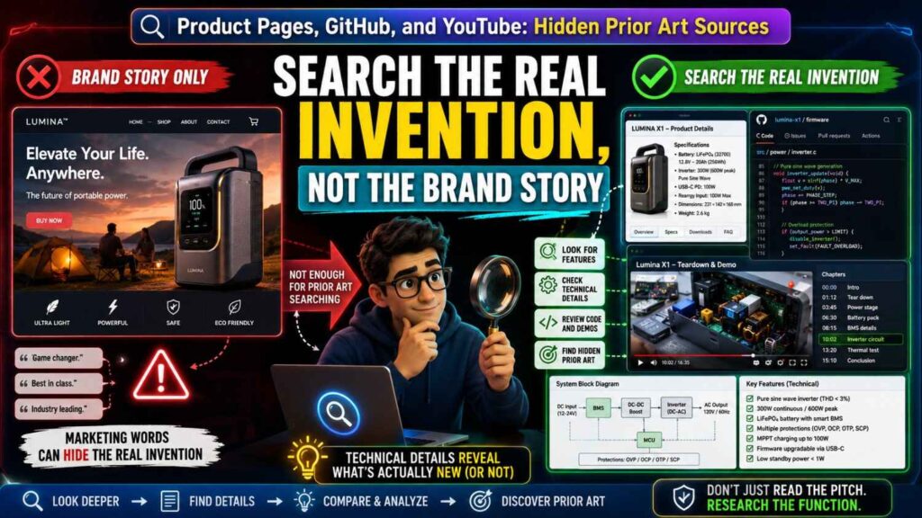 Before you search product pages, GitHub, or YouTube, you need to define the invention.