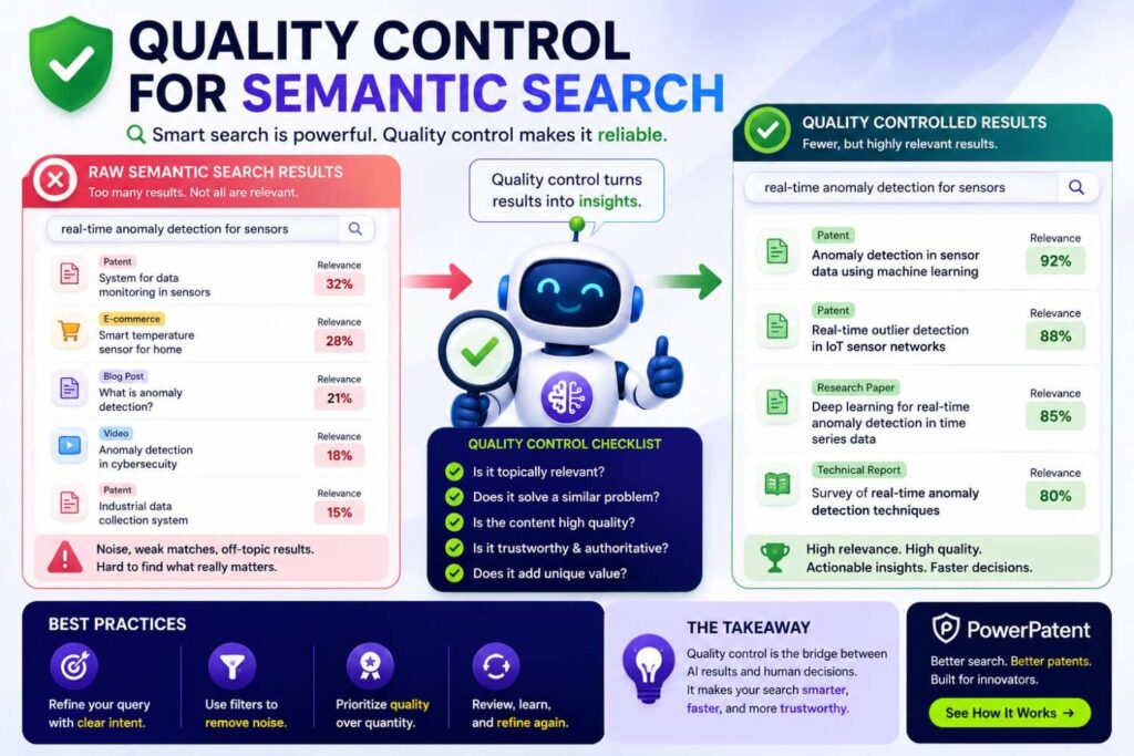 Semantic search is only useful if the results are checked.