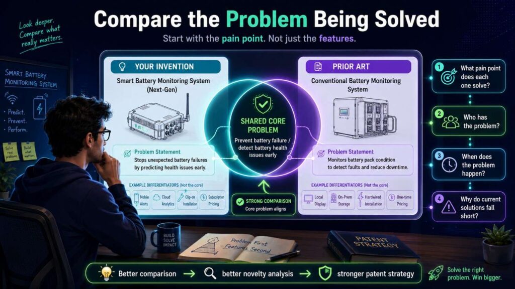 Two inventions can look similar but solve different problems.