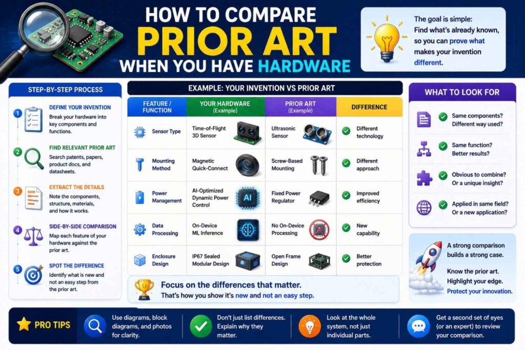 For hardware, compare structures and interactions.