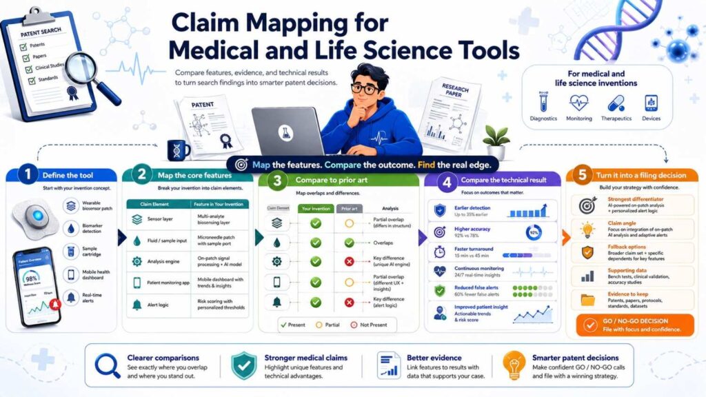 Medical and life science inventions need careful mapping because prior art can be deep and old.