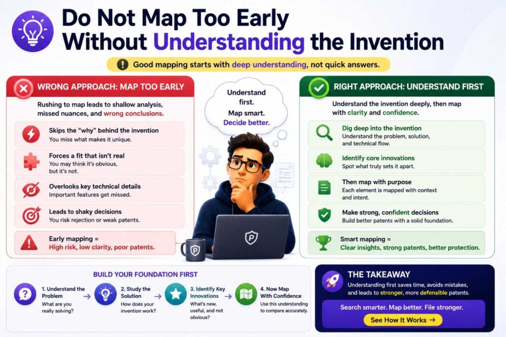 Claim mapping fails when the invention is fuzzy.