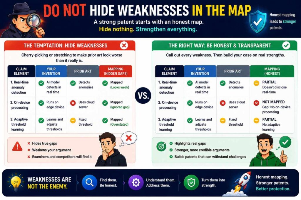 A claim map is not marketing copy.