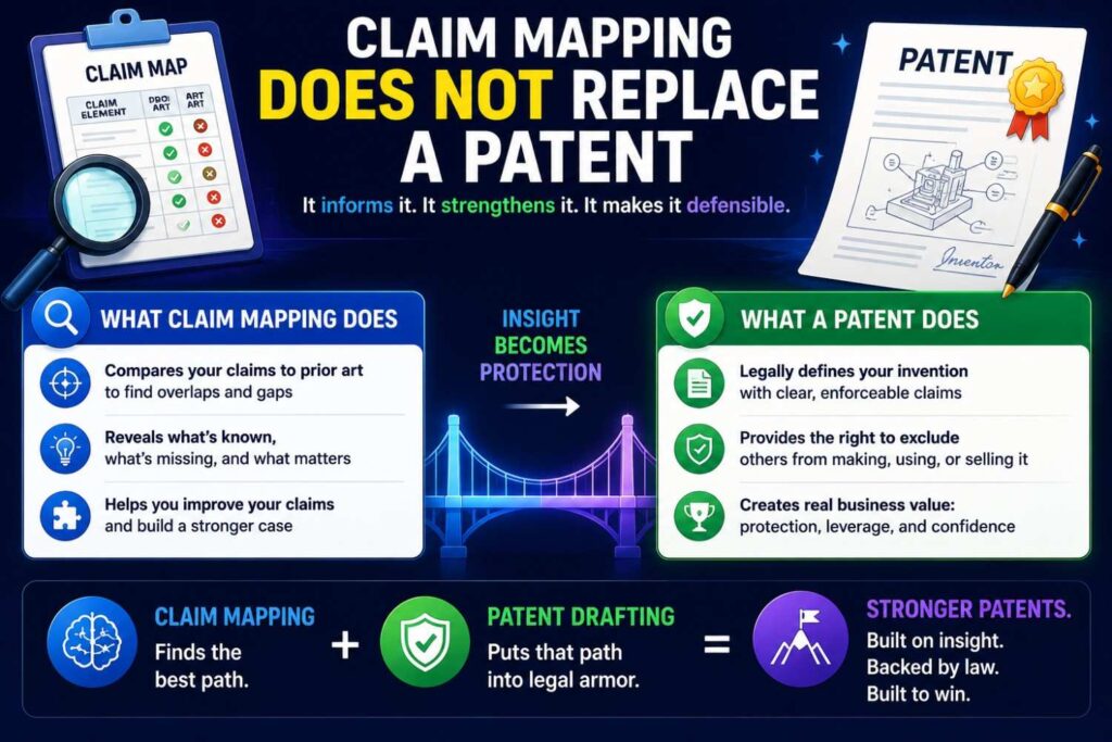 Claim mapping is powerful, but it is not a substitute for legal judgment.