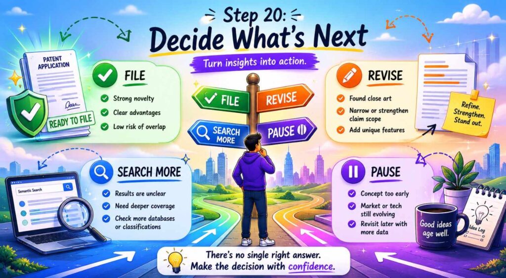 At the end of the novelty workflow, make a decision.