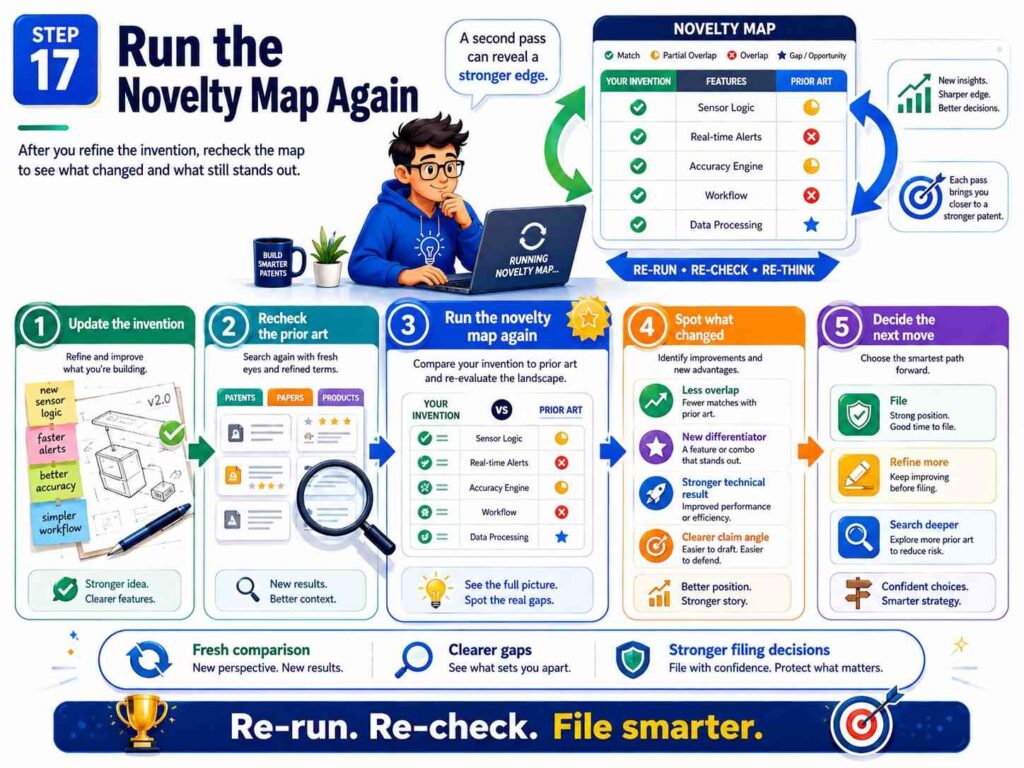 After you refine the invention statement, map again.