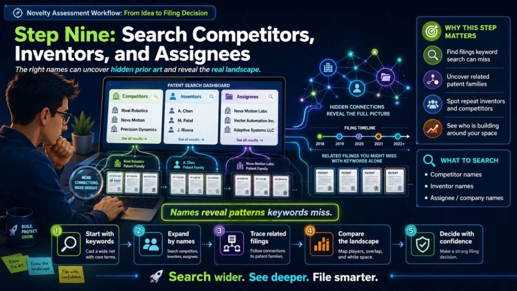 Competitor searching is useful, but it should not be your only search.
