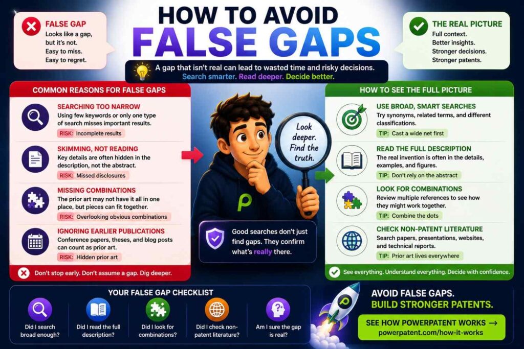 A false gap is a difference that looks important but is not.