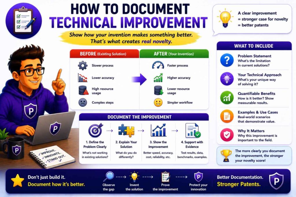 If you want to raise the technical improvement score, gather evidence.