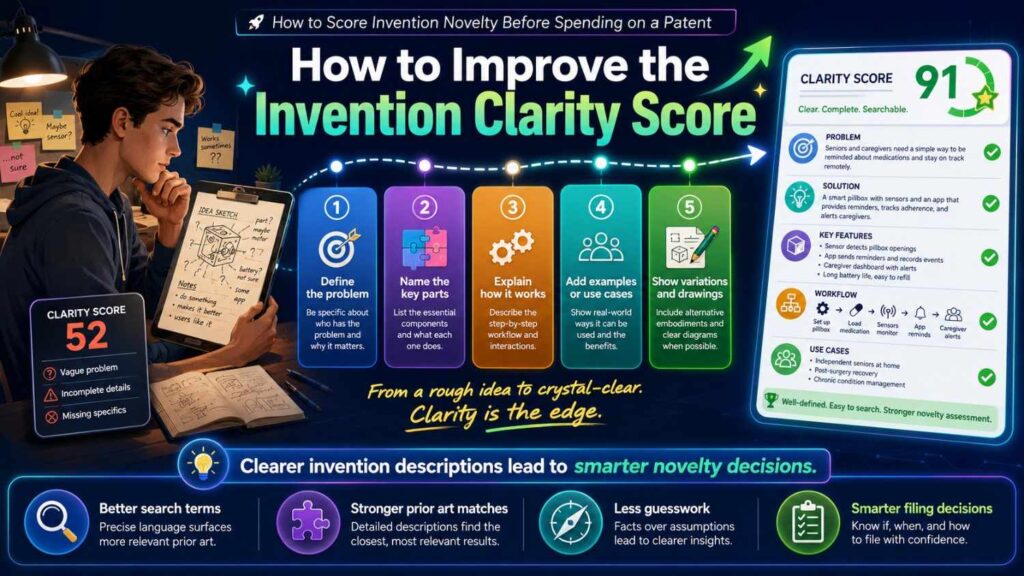 If the clarity score is low, do not rush to search.