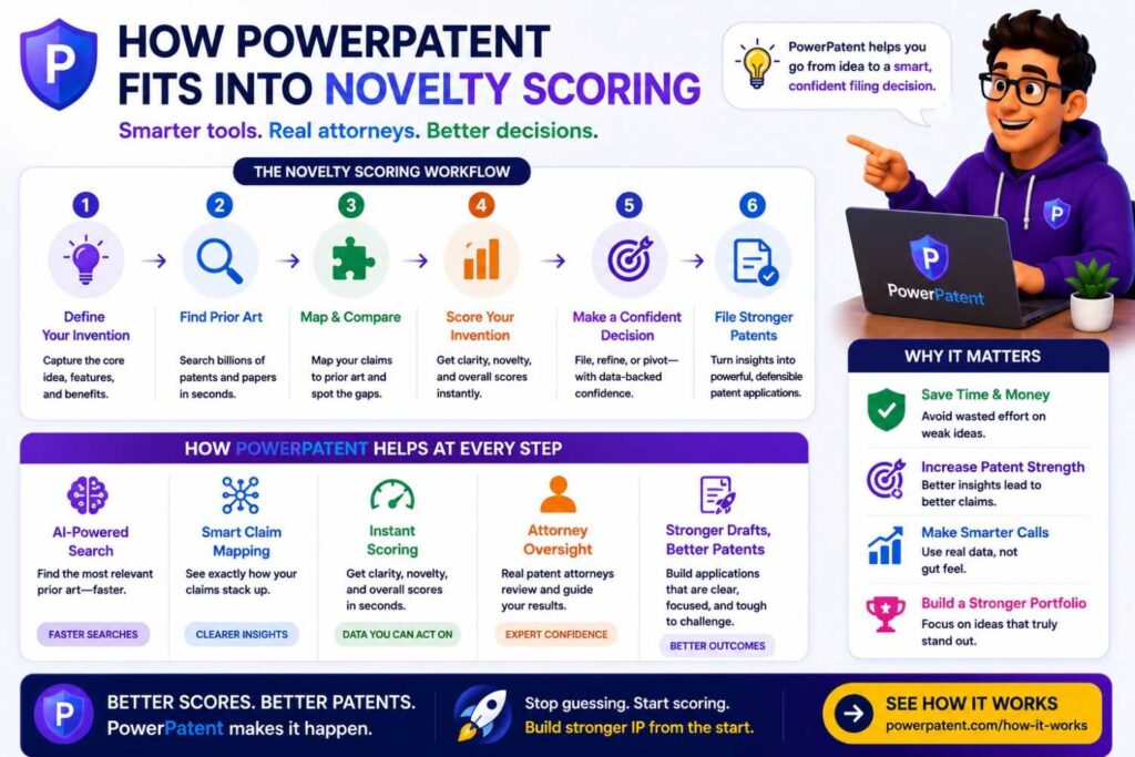 PowerPatent helps founders turn technical ideas into stronger patent decisions.