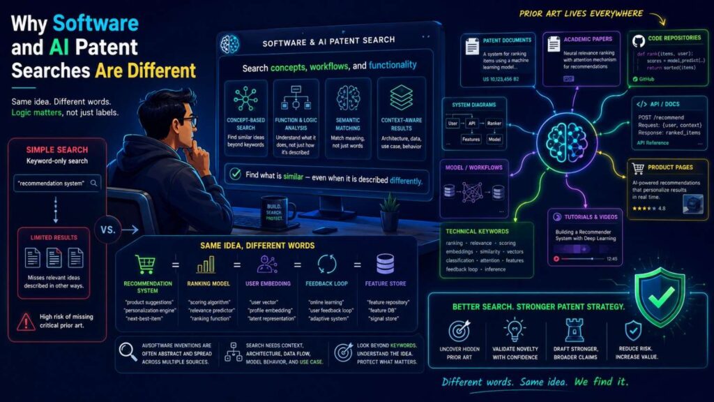 Software and AI inventions are often invisible from the outside.
