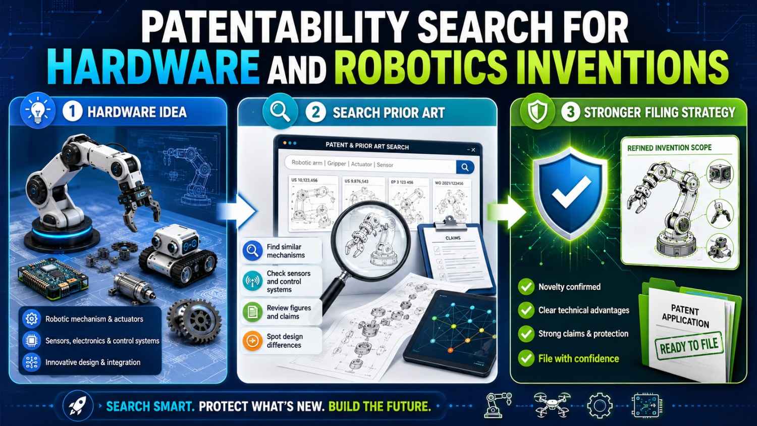 Patentability Search for Hardware and Robotics Inventions