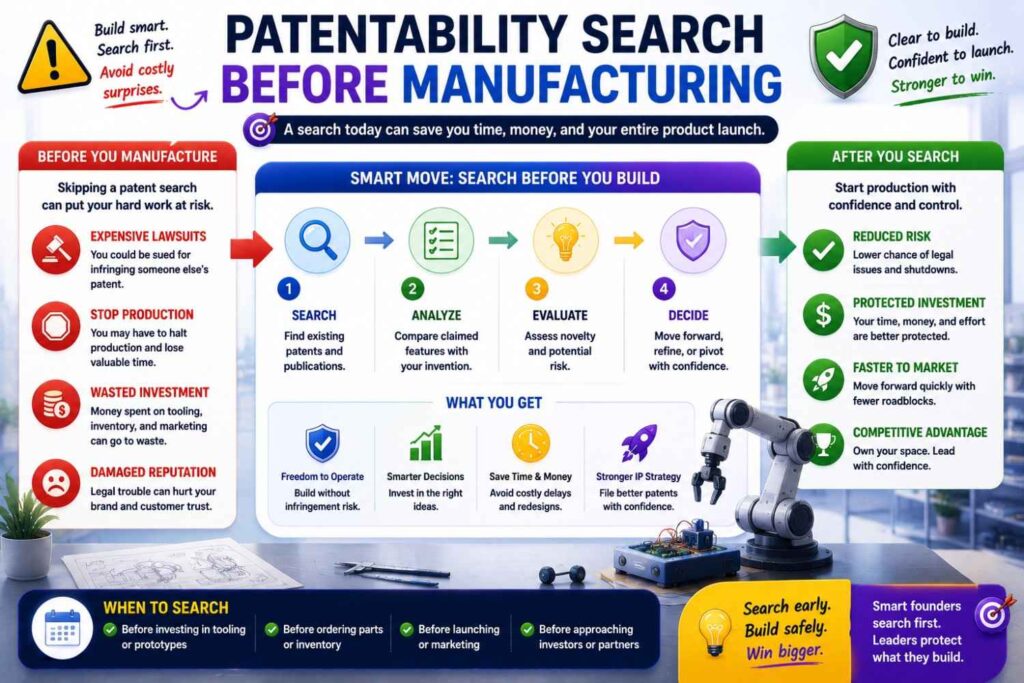 Before you move to manufacturing, search the features that make production easier or cheaper.