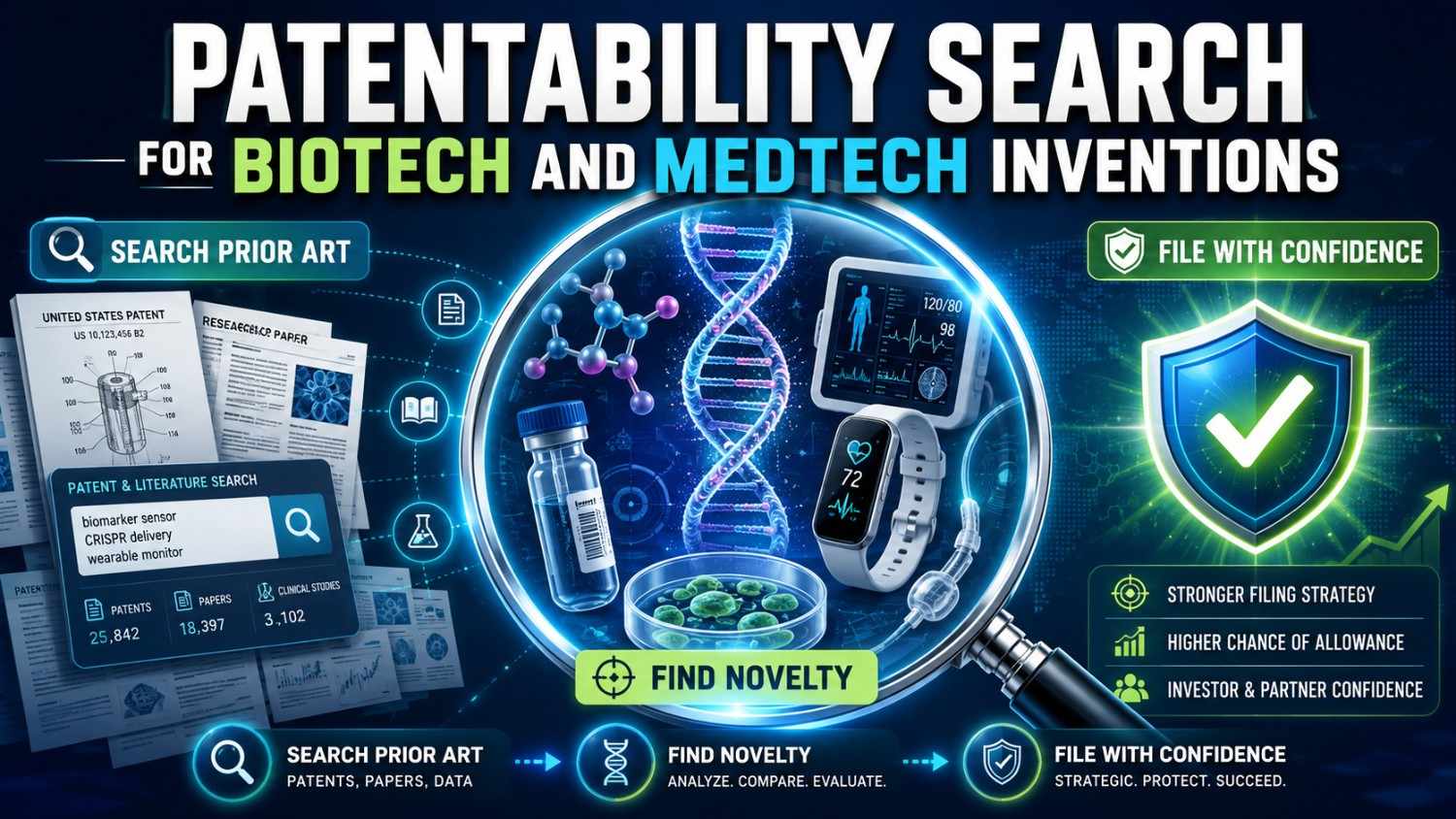 Patentability Search for Biotech and MedTech Inventions