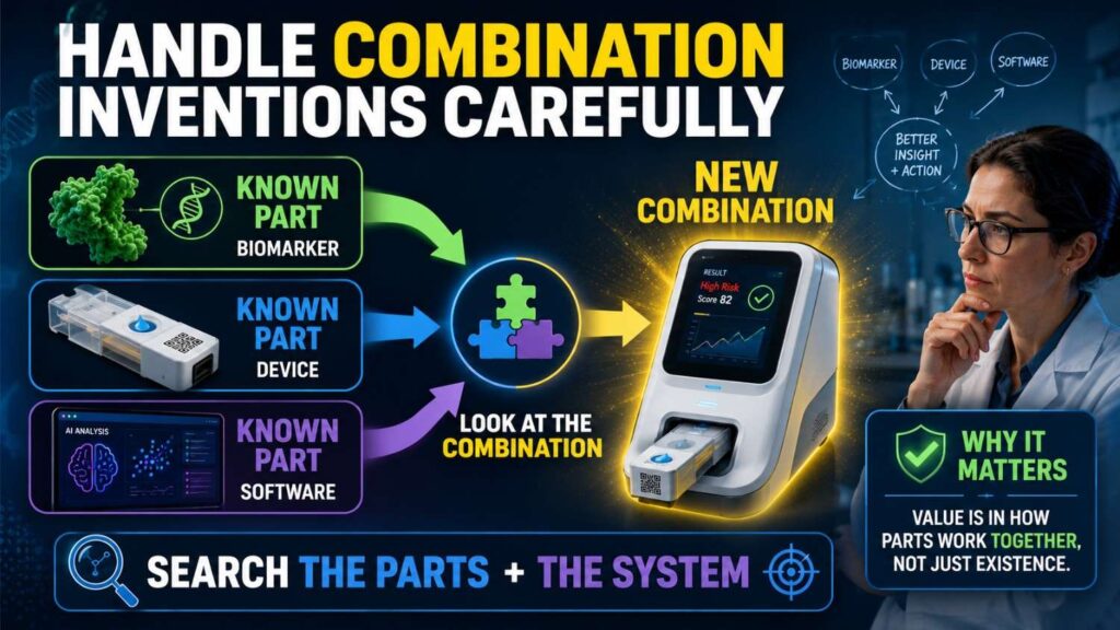 Many biotech and MedTech inventions combine known pieces.