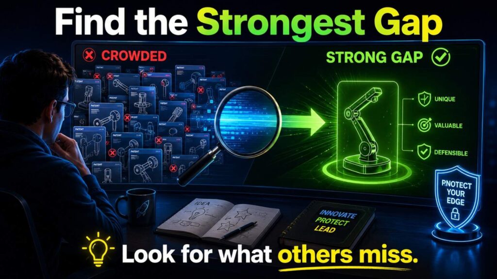 The strongest gap is the missing part that creates the value.