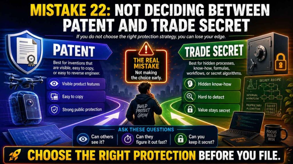 Not every technical advantage should be patented.