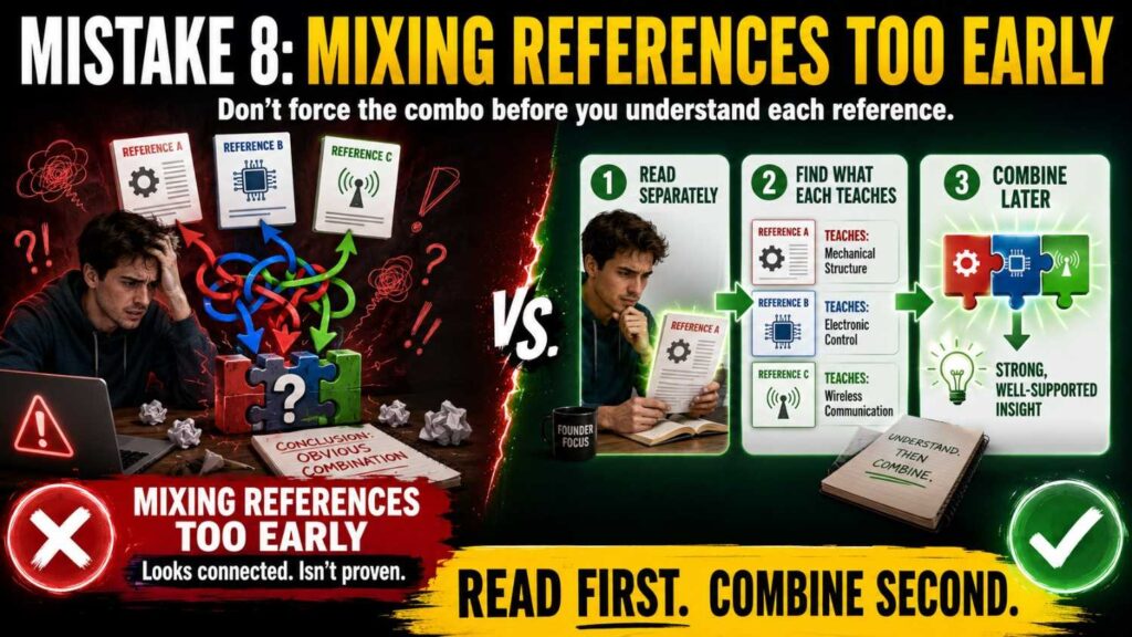 Many teams blend all prior art together too soon.