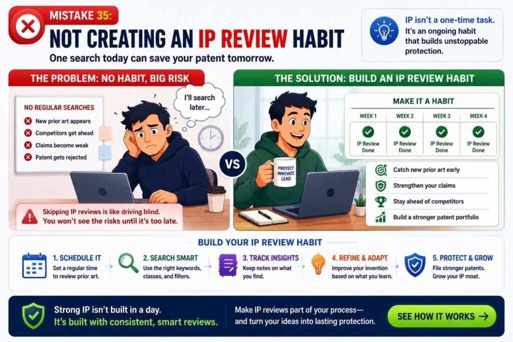 Patentability search should not happen only when someone says, “We need a patent.”