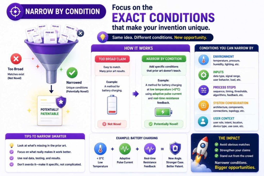 Conditions are often strong claim features.