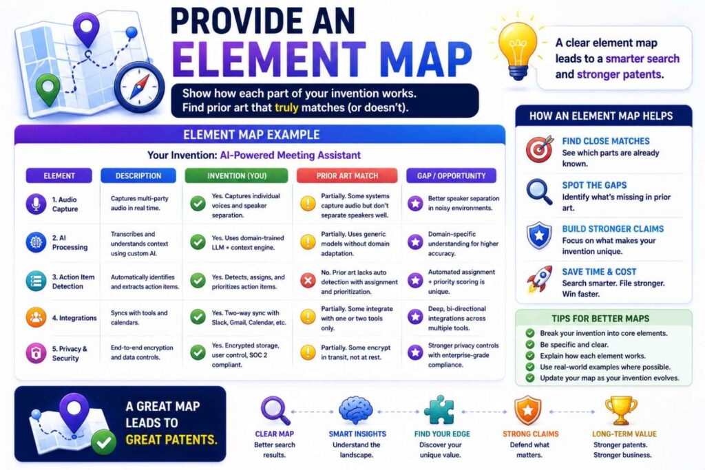 When a search says “no,” the most useful thing you can give counsel is an element map.