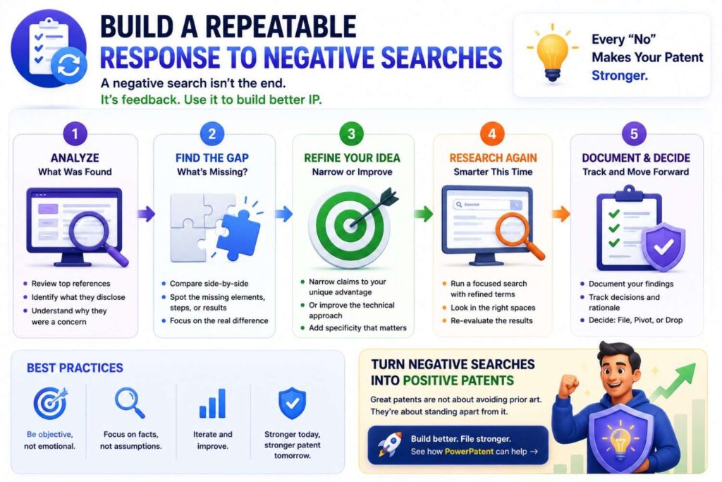 Do not handle every negative search from scratch.
