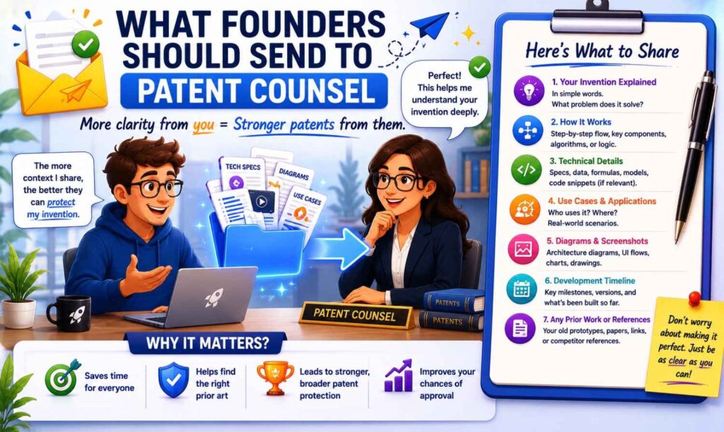 Founders can make attorney review much better by sending the right materials.