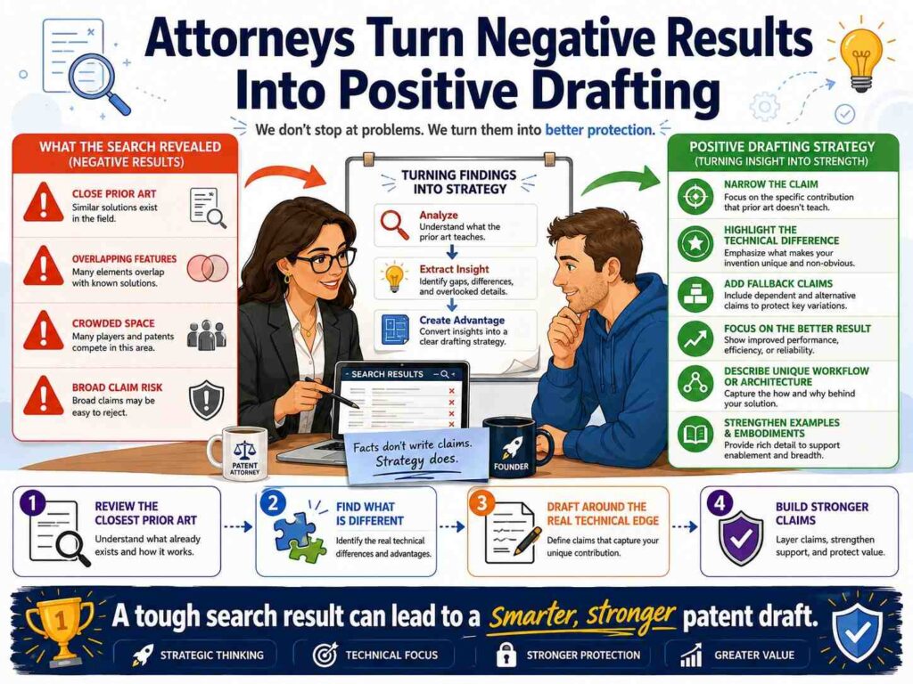 The attorney may use the prior art to frame the problem more clearly.