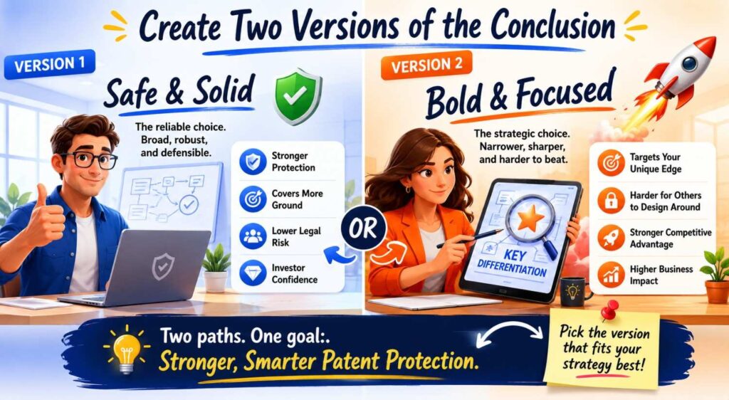For important inventions, it can help to include two conclusion levels.