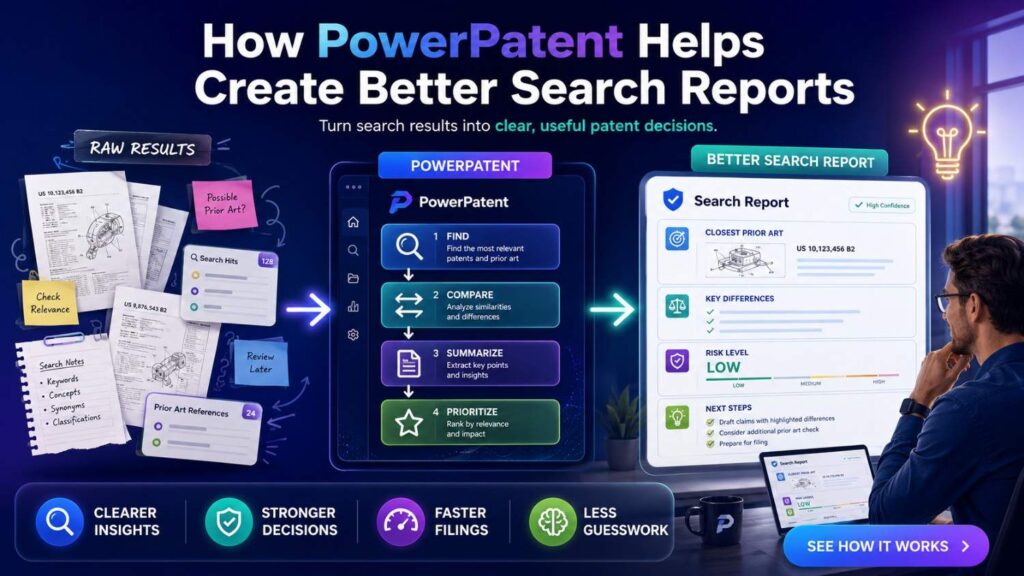 A strong patentability search report needs more than a few keywords.