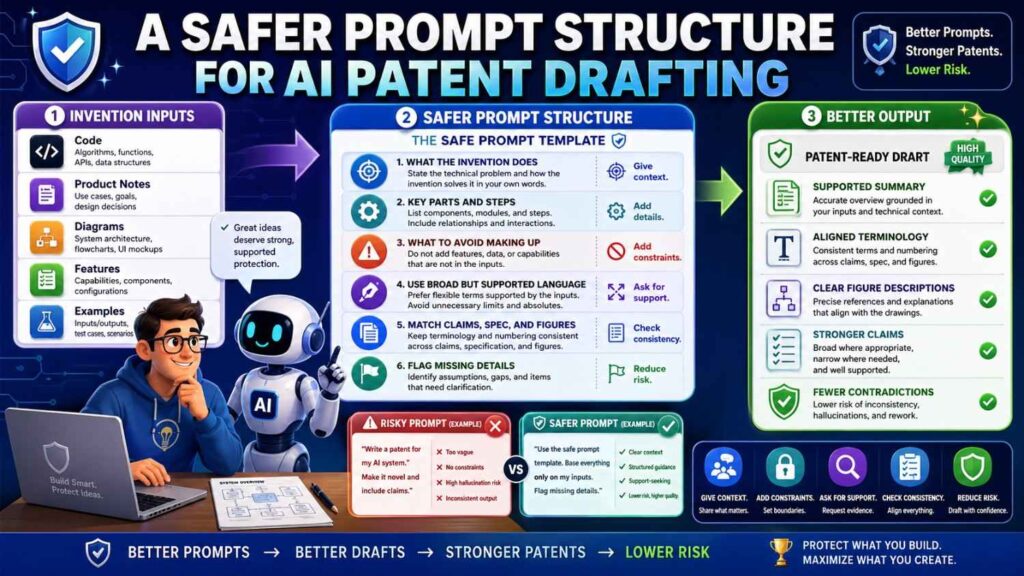 A good prompt should not just say, “Draft a patent.”