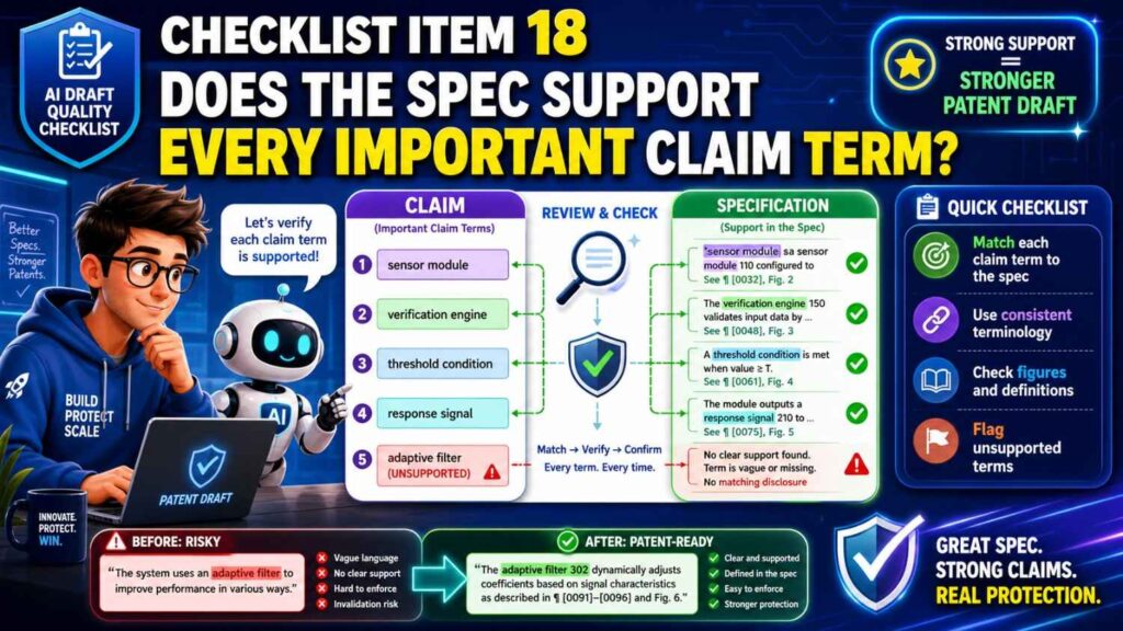 This check is similar to claim support, but it focuses on terms.