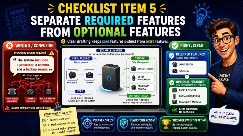 AI drafts often blur what is required and what is optional.