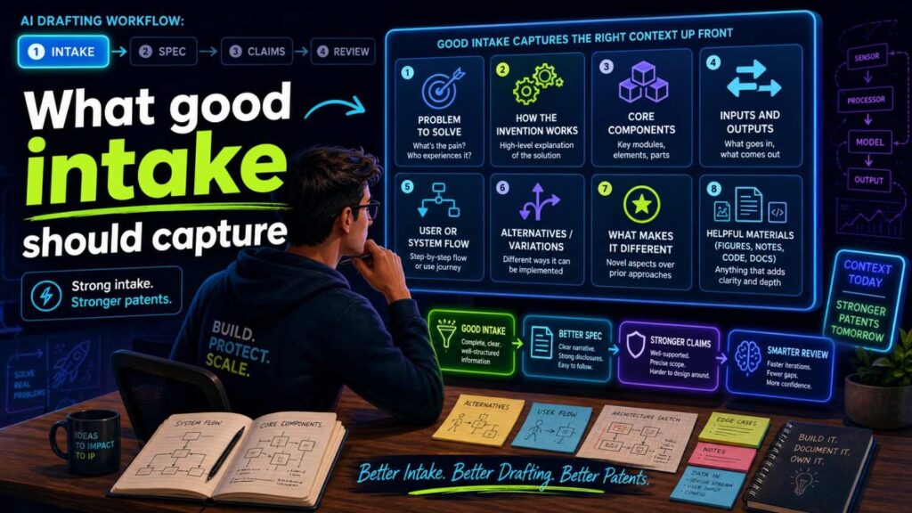 Good intake should answer the basic invention questions.