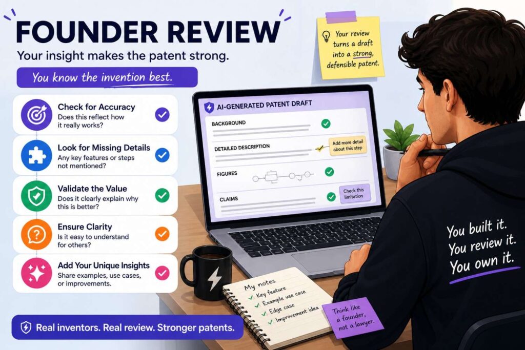 The founder should read the title, abstract, summary, main claim, main figure, and key examples.