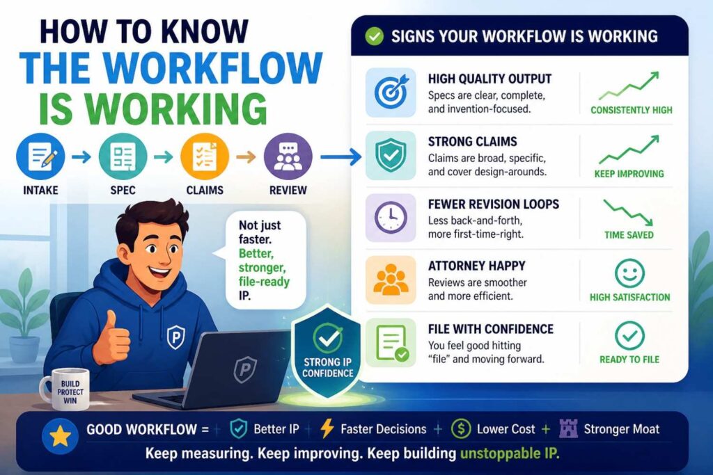 You know the workflow is working when the draft becomes easier to understand at each step.