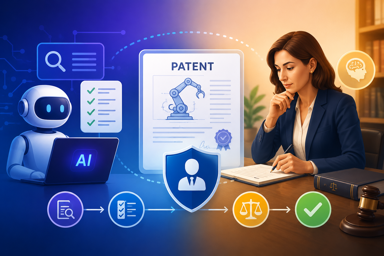 See what must stay human in AI patent review, from legal judgment to final checks, so teams can move fast without risky mistakes.