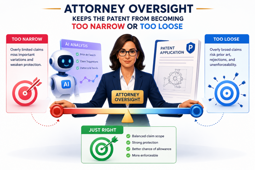 A strong patent needs the right width. That sounds simple, but it is one of the hardest parts of patent work. A patent that is too narrow may not stop a competitor.