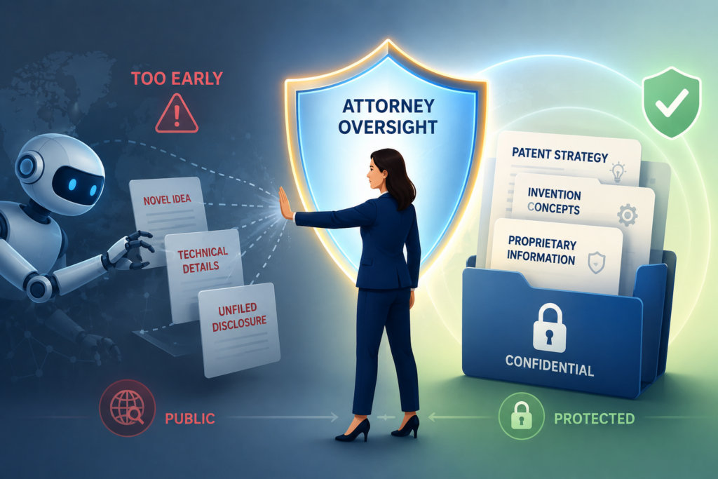 Patent review is not only about what goes into the filing. It is also about what should stay out, at least for now. That is a very human call.