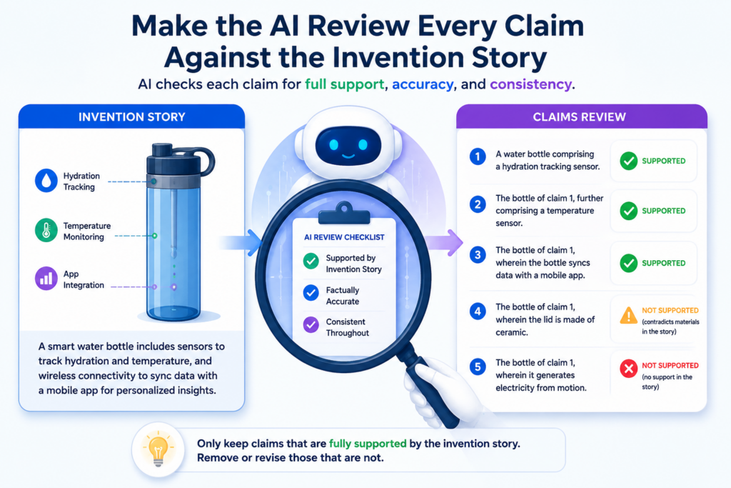 Claims are the most important part of a patent draft. They define what you are trying to protect. That is also where hallucinations can do the most damage.